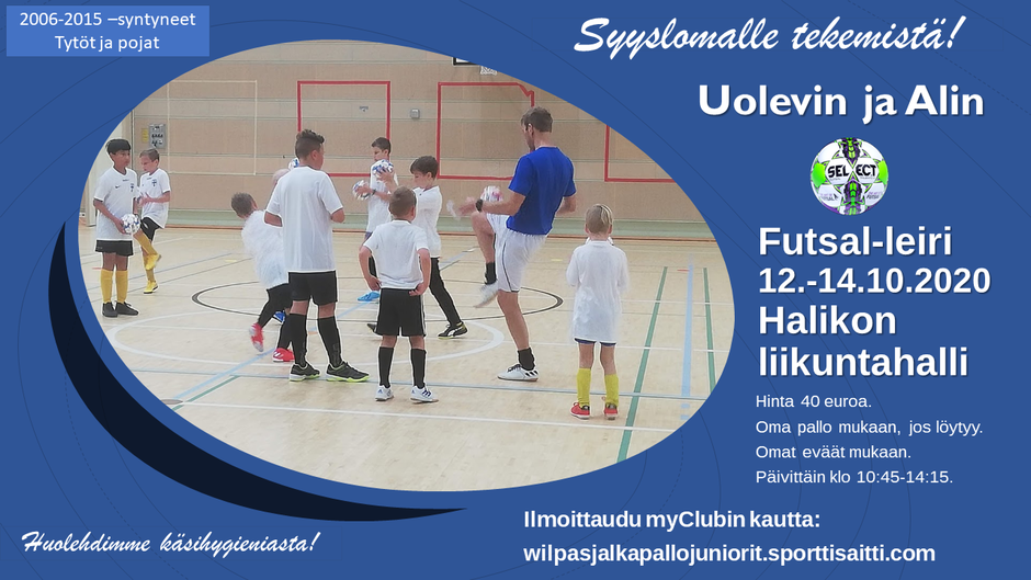 Futsal-leiri 12.-14.10.2020 1 Futsal-leiri 12.-14.10.2020
