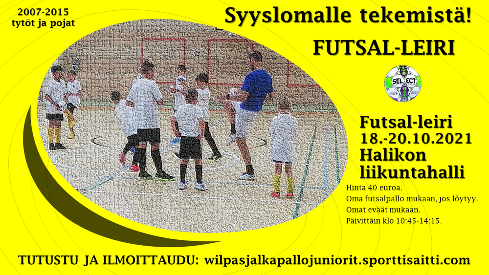 Futsal-leiri 18.-20.10.2021