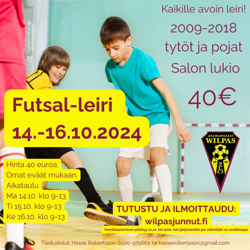 Futsal leiri 14. 16.10.2024