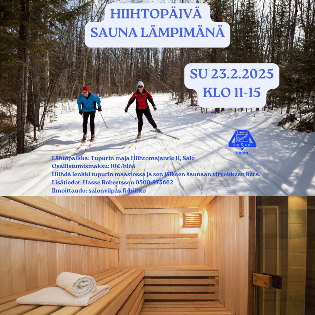 vilpas hiihto sauna lampimana insta
