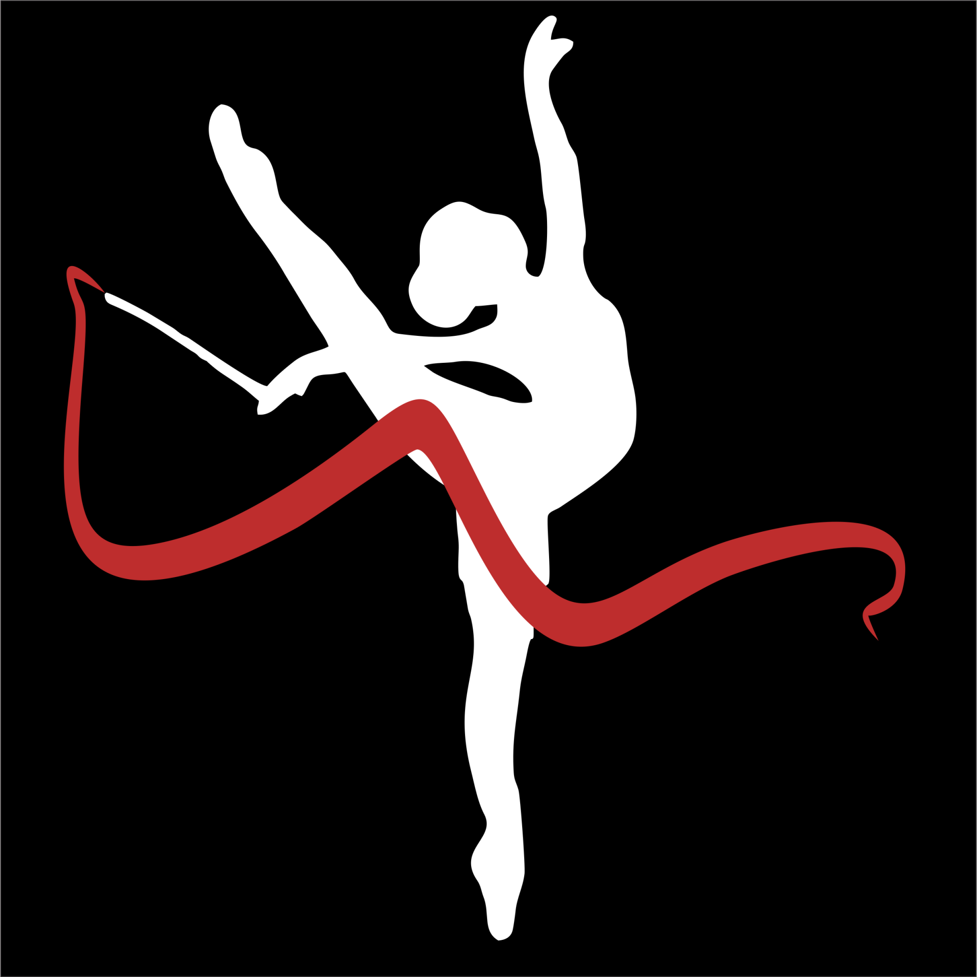 Rytminen voimistelu logo (logo-musta-tausta-nelio)