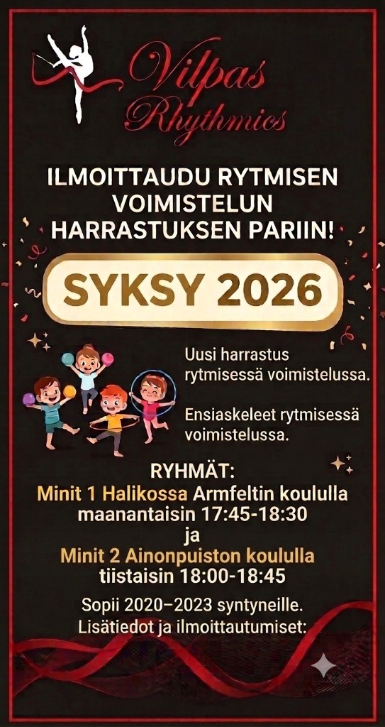Ryhmät 11 Ilmoittaudu Minirytmiset 1 ja 2 — syksy 2026