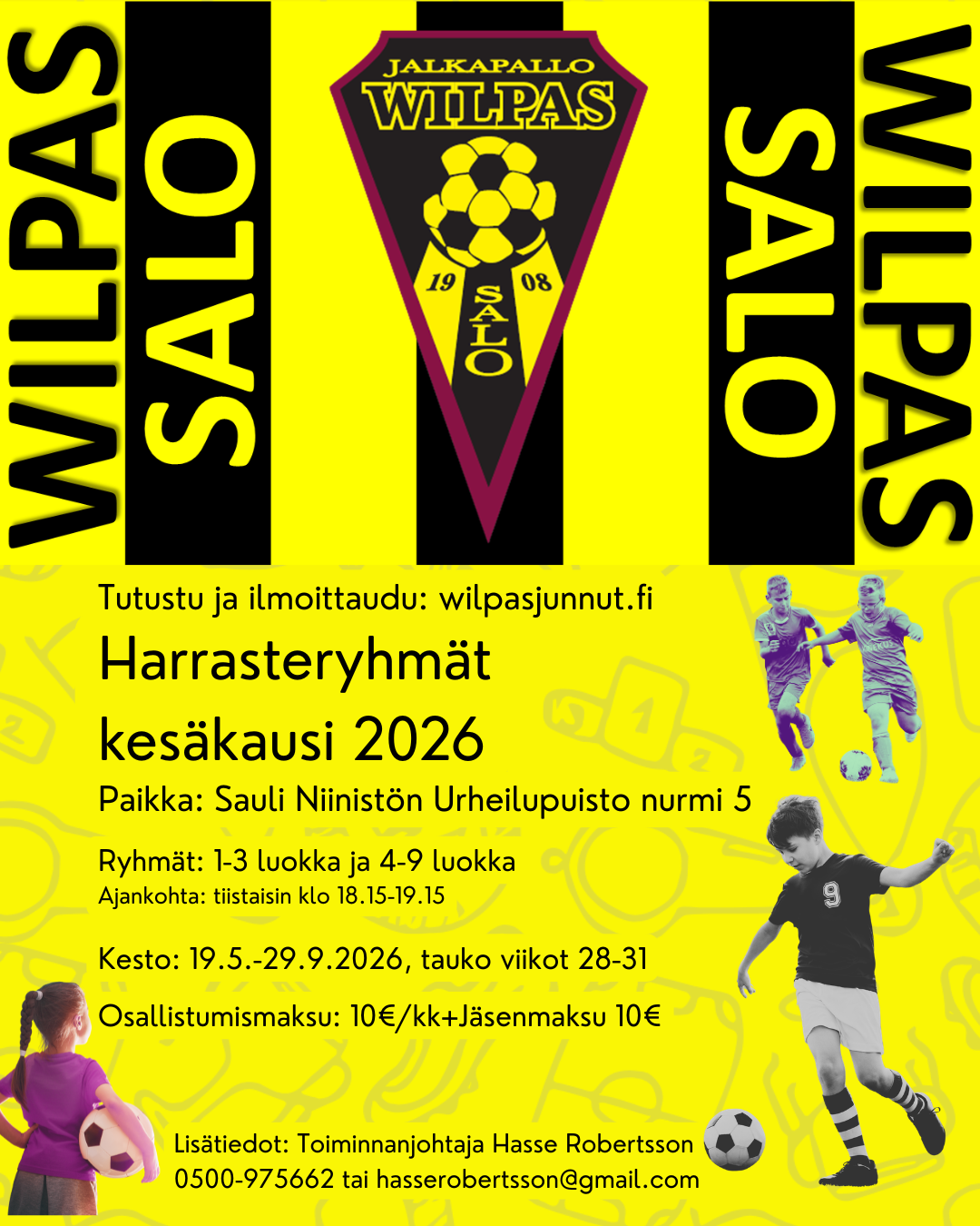 Harrasteryhmät talvikausi 2025–26 -juliste