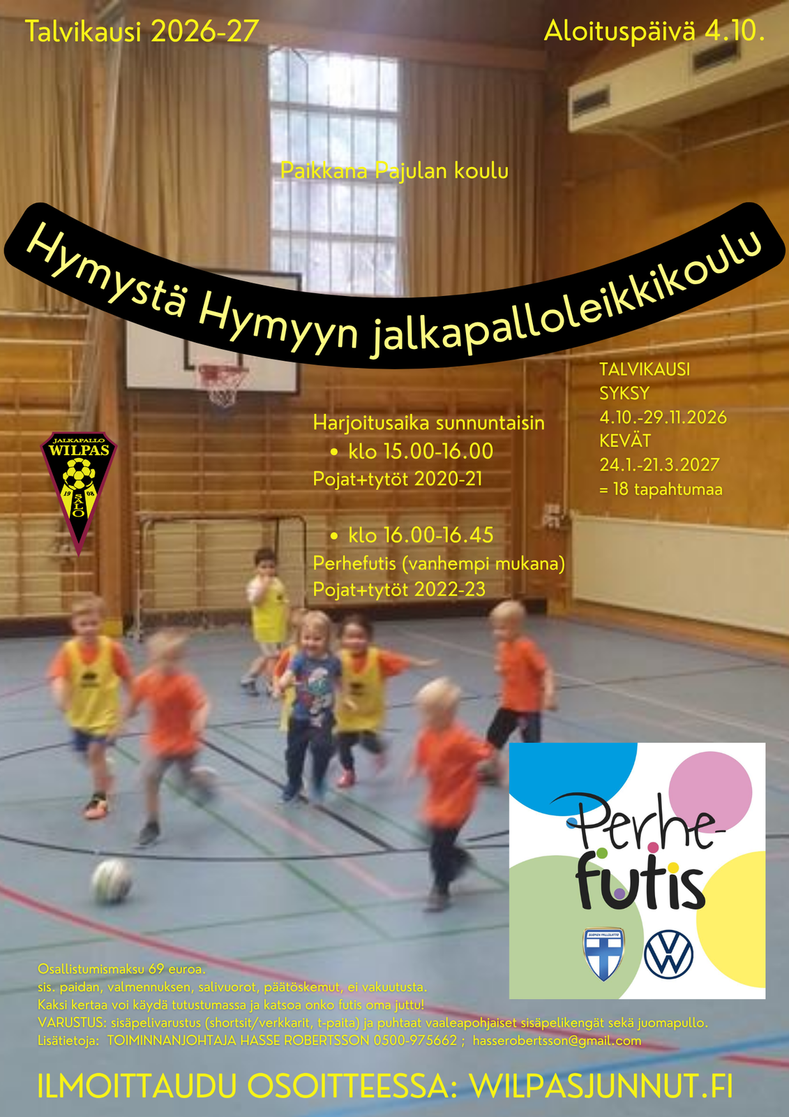 Perhefutis 1 Perhefutis / talvikausi 2026–27 -juliste